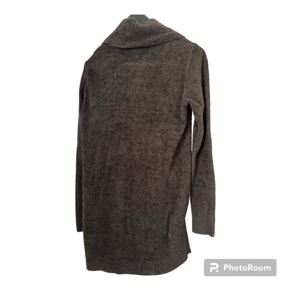 Barefoot‎ Dreams CozyChic Lite SOFT Dark Brown Open Cardigan, Women’s Medium. - Picture 6 of 8